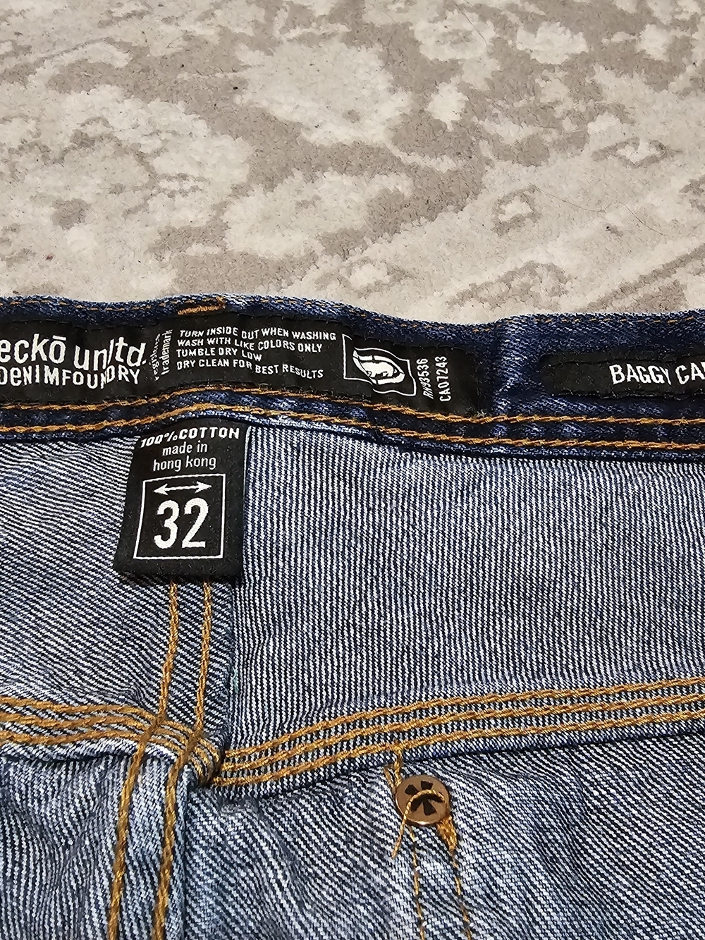 Vintage Y2k Ecko Unlimited Dark Blue Carpenter Pants - Picture 3 of 10